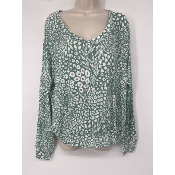 Women’s Honey Dew Intimates Long Sleeve Lounge Shirt Green Size XL - Picture 1 of 6